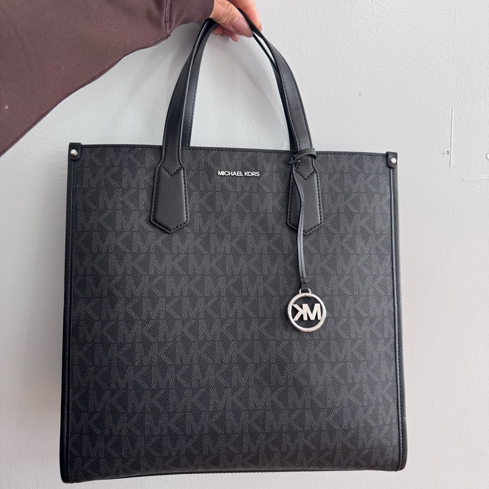 Michael Kors Black Monogram Briefcase/Tote